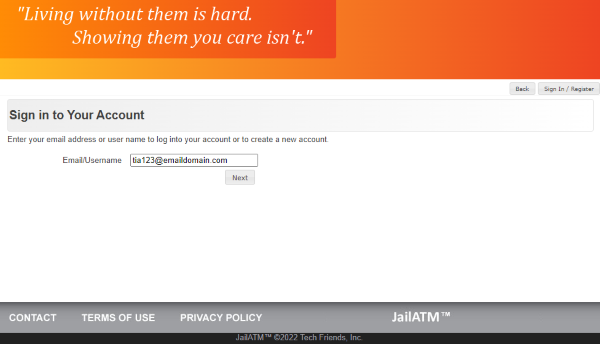 Creating An Account on JailATM Site