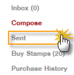 on the Email menu, select Sent.