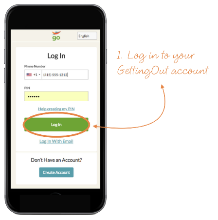 login to your GettingOut accoun