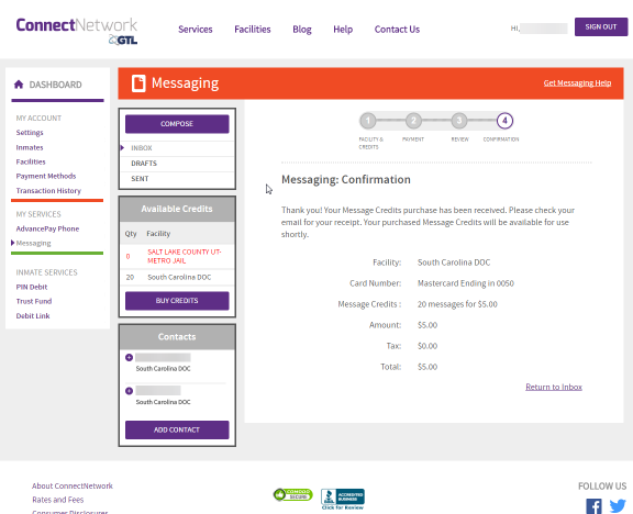 payment process is to get a receipt for your transaction(s)