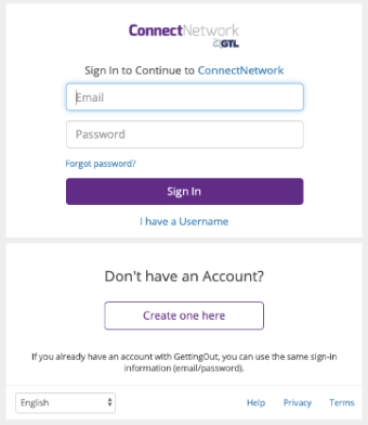 sign in to your ConnectNetwork account